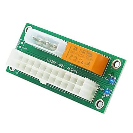 Verilux Upgrade Dual PSU Multiple Power Supply Adapter,Synchronous Power Board,Add 2PSU with Power LED to Molex 4 Pin Connector-Ethereum Mining Rig Dual Power Supply Connector for BTC/Bitcoin Mining