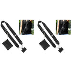 ZORBES® Fashion Phone Strap with Small PU Cash Bag Removable Shoulder Strap with Insert Sheet Anti-lost Universal Adjustable Polyester for Travel Daily 2 PCS