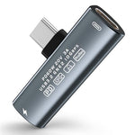 ZORBES® USB C Splitter, Dual USB C Headphone/Data and Charger Adapter, 3 in 1 USB C Audio Dongle USB C Data Adapter with PD 60W Charging for iPhone 16/16Pro/15/15Pro, Galaxy S24/S23/S22, Pixel 8/7