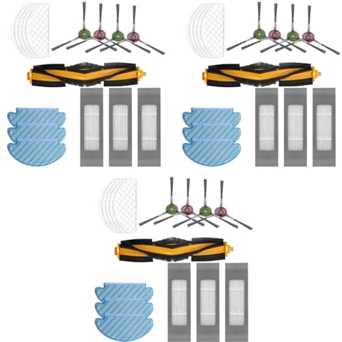 Verilux® Replacement Accessories for Ecovacs Deebot N10 OZMO T8 T9 PRO AIVI Robot Vacuum 3 PCS