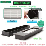 Verilux® Replacement Accessories for Ecovacs Deebot N10 OZMO T8 T9 PRO AIVI Robot Vacuum 3 PCS