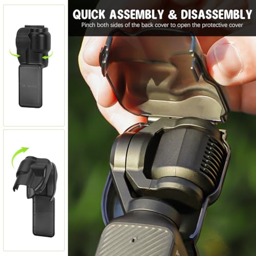 ZORBES® Protective Cover for DJI OSMO Pocket 3, Anti-Scratch Lens Cover Snap-On One Piece Protective Hood Cover for DJI OSMO Pocket 3