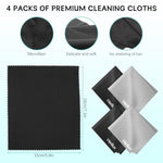 Verilux® 12PCS Microfiber Cleaning Cloths Laptop Glass Lens 5.9 X 7 Inches Kit For Spectacles Glasses Mobile