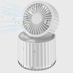 ZORBES® 2 in 1 USB Desk Fan with Humidifier USB Portable Fan Foldable Personal Fan, 3 Speeds Adjustable Cool Mist Fan Quiet Cool Mist USB Desktop Fan for Home, Car, Office