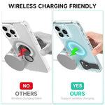 ZORBES® Phone Kickstand, Vertical and Horizontal Phone Stand Holder, Folding Phone Stand Self Adhesive Phone Stand Ultra Slim Metal 90 Degree Rotatable Phone Desk Stand Easy Universal Phone Back Stand