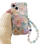 ZORBES® Art Flower Case for 16, Full Lens Protection, Wave Edge Shock Resistant Glossy Case