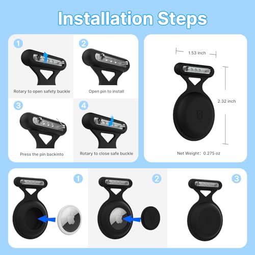 ZORBES® 2Pcs AirTag Holder Brooch