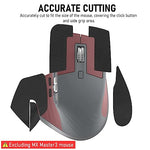 Verilux® Mouse Grip Tape for MX Master 3, Anti Slip Non Fading Gaming Skin, Sweat Resistant Self Adhesive Paper Stickers, Pre-Cutted Sweat-Proof Cool Mice Upgrade Kit 3PCS
