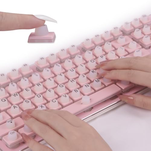 ZORBES® 28 Pcs Keyboard Stickers for Long Nails with Full Key