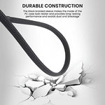 Verilux® PWM Fan Hub Splitter Adapter Sleeved 15.7 Inch PC CPU Cooling 4PIN 3PIN Power Extension Cable for 12V Desktop Computer Cooler Case Fans 1 to 5 Way 3 PCS