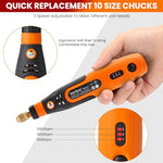 Verilux® 90PCS Mini Cordless Drill Machine 900Ah USB Rechargeable 3 Speed Small for Craft Eng