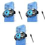 Verilux® Phone Cooler for Gaming,Universal Moblie Cooler with Two Cooling Speeds,Mobile Phone Radiator Case for iPhone Android Smartphones from 4.5 to 7in Cell Gaming 3 PCS