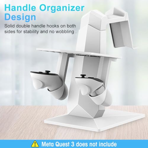 Verilux® Glasses Storage Stand Non-Slip Desktop Holder for VR Headset & Controller for Meta Quest 3 Accessories Pro Oculus Quest 2 Stand 3PCS