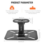 ZORBES® Desktop Projector Holder Stand Adjustable Wall Mount Bracket Carbon Steel Metal Universal Desk for Projectors 3 PCS