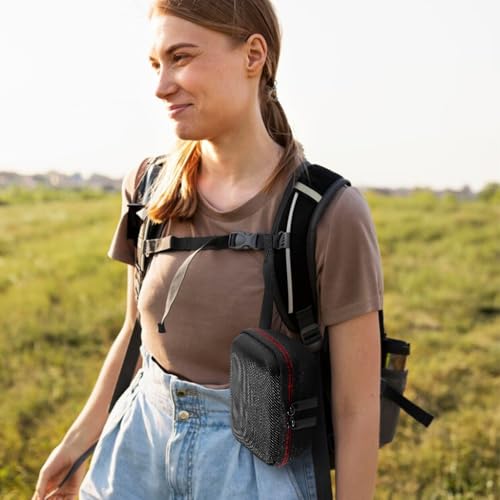 ZORBES® Estuche de transporte para altavoz Bluetooth JBL GO 4 Estuche rígido de EVA con correa de mano Estuche de viaje impermeable para altavoz Bluetooth JBL GO 4, no incluye altavoz