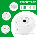 ZORBES® Universal Bullet Security Camera Mount Bracket Hide Cable, Metal Electric Enclosure, Waterproof Outdoor Camera Cover, Base Junction Box for CCTV