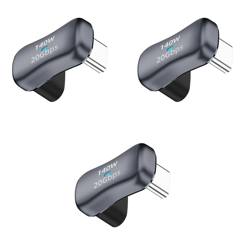 Verilux USB C Adapter for Laptop and Phone featuring 140W Fast Charging | 3PCS Set
