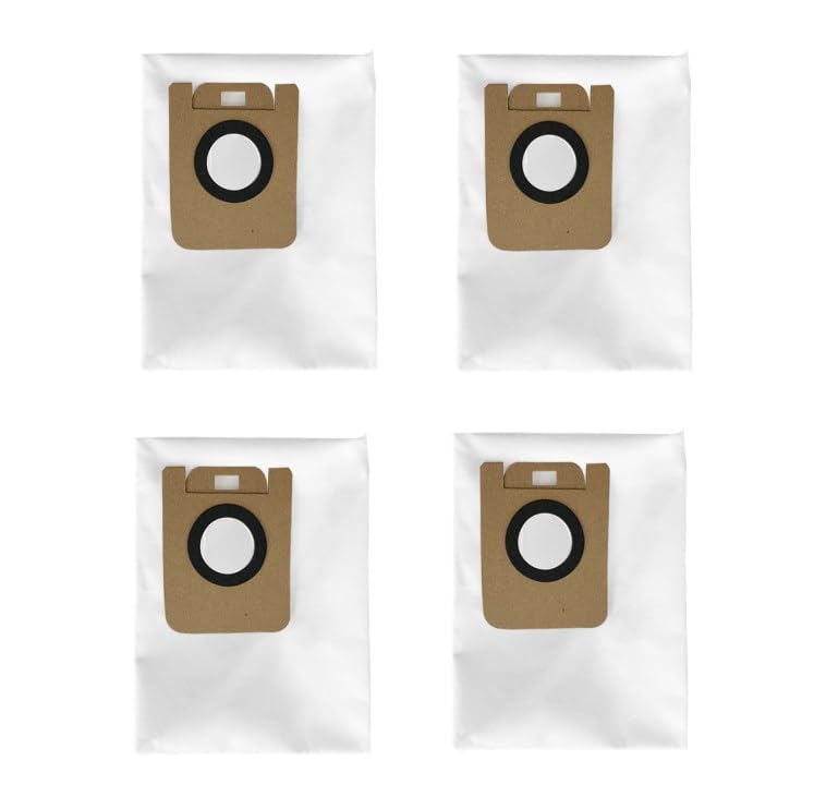 Verilux® 4Pcs Dustbins Replacement for Dreame D10s Plus Vacuum Cleaner Dust Bags Vacuuming Reuseable Dust Collection Bags for Hair, Dirt, and Debris