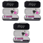 ZORBES® Ethylene Vinyl Acetate Eva Stethoscope Case Portable Modern Bag Shockproof Protective Storage For Littmann Omron Adc Dixie Ems With Extra Mesh Pockets Only Black 3 PCS