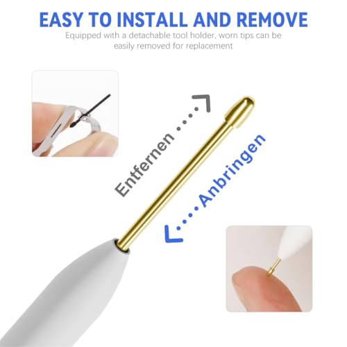 ZORBES® 8PCS Replacement Metal & Felt Tips/Nibs for Samsung Galaxy Tab S10+/S10 Ultra/S9/S9FE+/S9 Ultra/S8/S8+/S8 Ultra/S7/S7 FE/S6/S6 Lite/S22/S23/S24 Ultra S Pen, Nibs+Clip