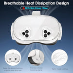 ZORBES® Skin Cover for Meta Quest 3s VR Headset Fashion Transparent TPU Protector Cover Snug-fit Anti-Scratch VR Headset Cover, for Meta Quest 3S VR Accessories, Only Cover