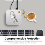 ZORBES® Compatible with Mac mini M4 / M4 Pro 2024, Silicone Skin Cover for Mac mini, Dustproof Scratch-Proof Waterproof Clear Snug Fit Protective Cover Case Cover for Mac mini PC