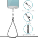 ZORBES® Phone Neck Wrist Adjustable Nylon Sling with Attachment Insert Quick Release Shoulder Universal Lanyard 2 PCS