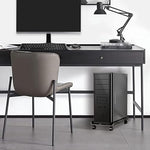 ZORBES® Adjustable Mobile CPU Stand with 4 Rolling Caster Wheels Ventilated Computer Tower Retractable Desktop PC Holder Under Desk Floor Cart Riser 3 PCS