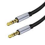 Verilux® 3.5mm Aux Cable, (9.8ft/3m) Hi-Fi Sound 3.5mm TRS Nylon Braided Auxiliary Audio Cable