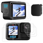 ZORBES® 10PCS For Hero 13 Screen Protector Compatible with GoPro Hero 13 Black, 9H Ultra Clear Tempered Glass Screen Only for GoPro Hero13 Accessories, Screen Protector &Silicone Lens Protective Cover