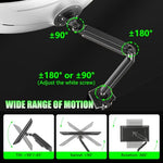 Verilux® Aluminum Alloy Monitor Mount Adjustable Monitor Stand with Flexible Arm Ergonomic Screen Holder Desk Clamp for 32 to 49 Inch Displays Supports Up to 20kg