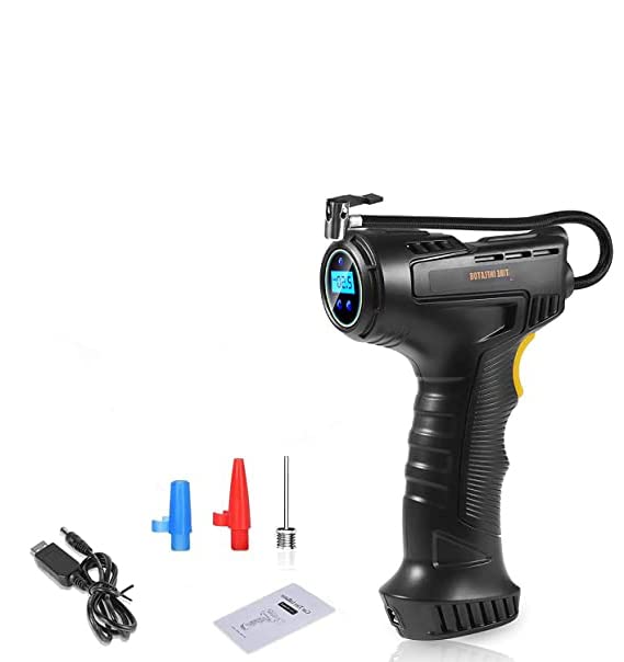 ZORBES® Rechargeable Cordless air Pump - Portable Tyre Inflator for car,Ballon,Vehicle, Bicycles,BBQ,Swimming Ring,Motorcycle,Swimming Pool