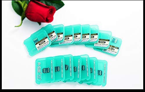 Verilux® Carrier Unlock Chip for iPhone, Universal Automatic R-SIM12+ Super ICCID Unlock SIM Card Tool Suitable for iOS 12.2 12.3, iPhone Xs/X/8/7/6/6s/5/G iOS 12.3 .1