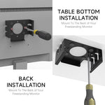 ZORBES® Mac mini M4 Mount Under Desk Holder Screw Fixed Wall Metal Bracket Rack 2024 Organizer for Accessories 2 PCS