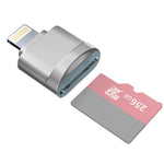 Verilux Micro SD Card Reader for iPhone and iPad with Plug and Play Function | TF Memory Card Access