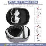 ZORBES® Funda de Transporte Rígida para Accesorios de Auriculares de Realidad Virtual Meta Quest 3/3S/Meta Quest 2/Meta Quest Pro/Pico 4/Pico 4 Pro VR, Impermeable y Sin Pelusa, para Viaje y Hogar
