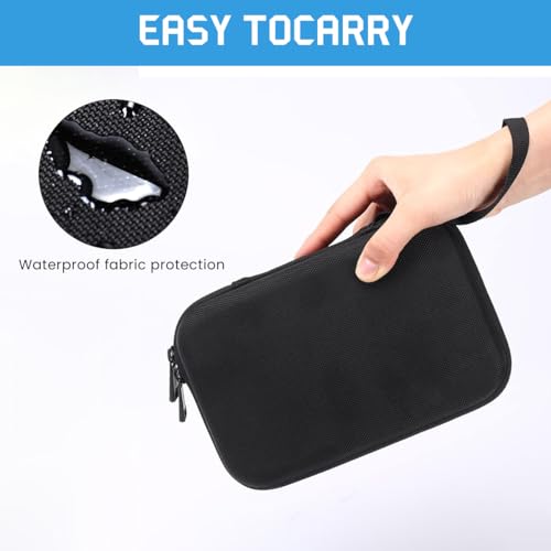 ZORBES® EVA Hard Case Cover Travel Bag for Power Adapters, Accessories Bag Data Cable Organizer Bag Hard Case Bag for Powerbank, Charging Cable, Earbuds, Fit Magic Mouse, Magsafe Power Adapter