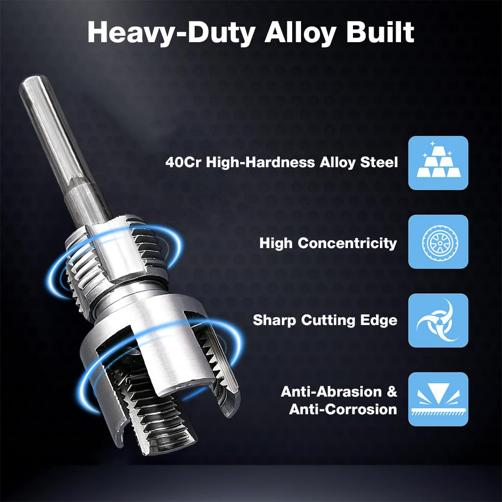 Serplex® 2-in-1 Drill-Compatible Pipe Threading Tap & Die Tool