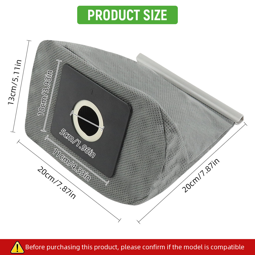 Verilux® Spare Dust Bag for Philips/Electrolux Vacuum Cleaner 11x10cm Non Woven Fabric Dust Bag Reuseable Washable Universal Replacement Dust Bag for Vacuum Cleaner
