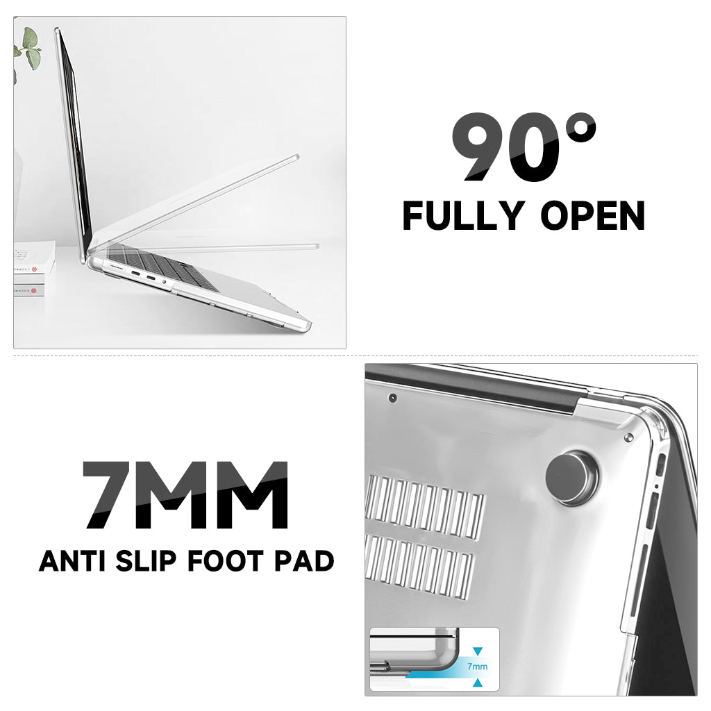 ZORBES® Laptop Case Cover for MacBook Pro M4 14 InchTransparent Laptop Case Fashion Cover Transparent Laptop Case Cover Compatible with MacBook Pro M4 A3112 /A3185 /A3401 /A2992 /A2918/ A2779/ A2442