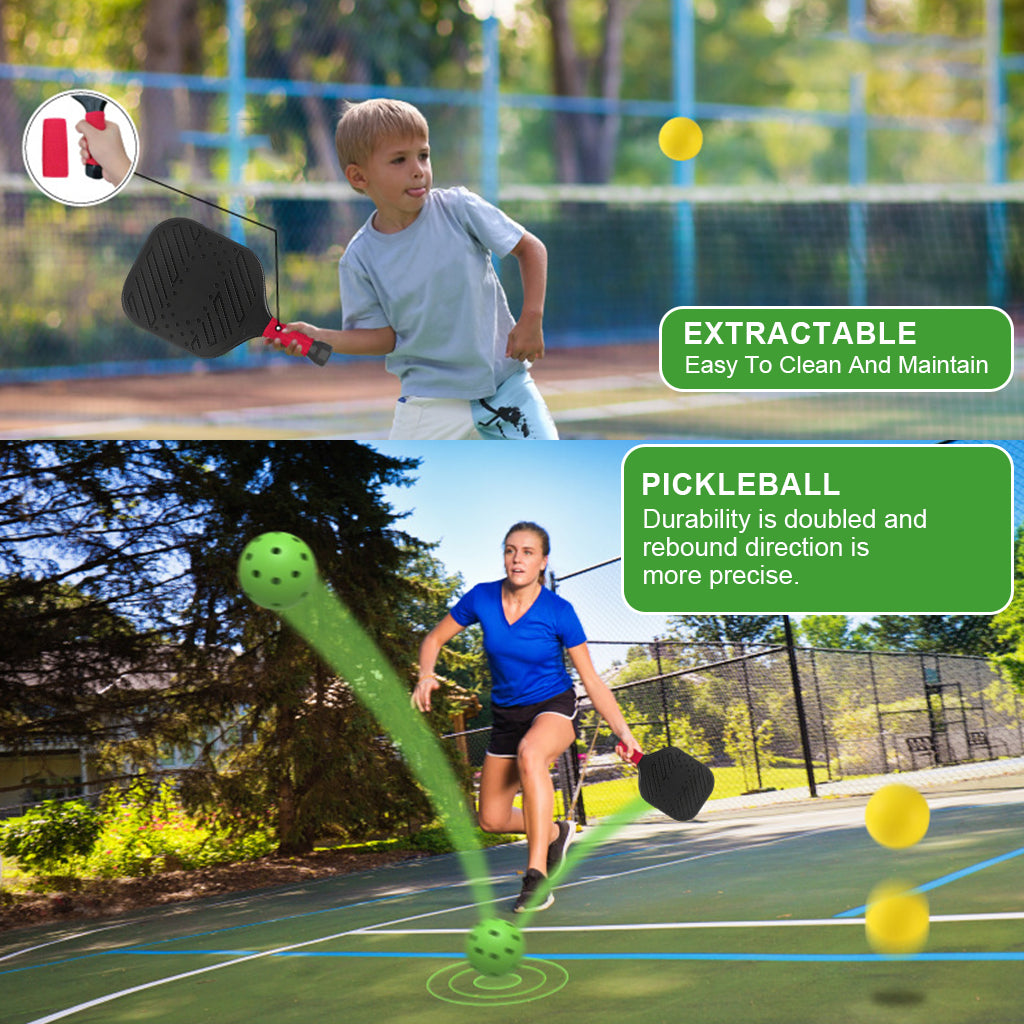 ZORBES® Juego de Palas de Ping Pong, Kit Raquetas de Ping Pong Kit 2 de con 2 Pelotas de Raqueta, Raqueta de Tenis de Mesa para Casa, Colegio y Club Deportivo Jugar en Interiores or Exteriores