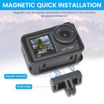 ZORBES® Magnetic Adapter Mount for DJI Action 5pro 4 3 Quick Release with Connection for Accessories Attachable Tripod Vlogging 2PCS