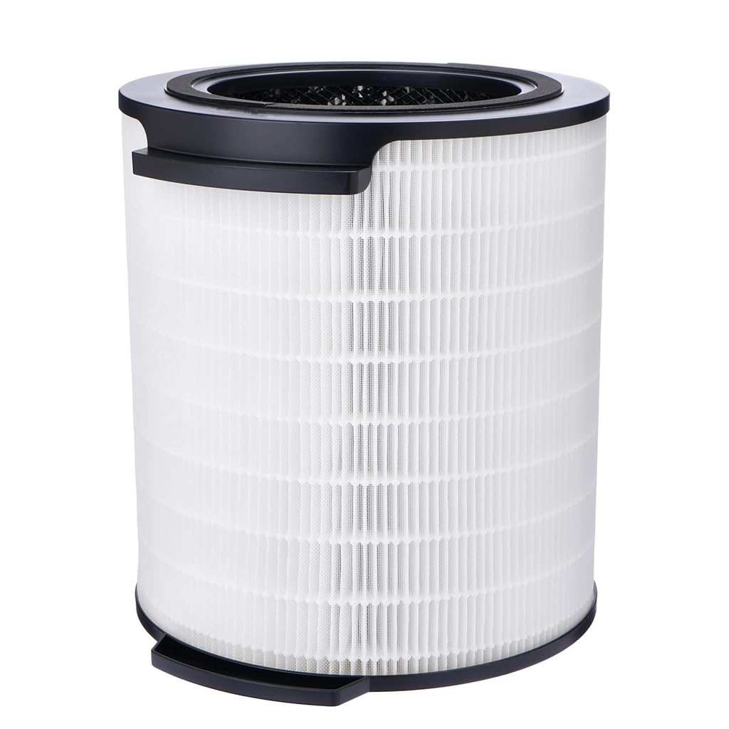 Verilux® Ture HEPA Filter Replacement Ture HEPA Filter for Philips 1000i Series Air Purifier Universal Cylindrical HEPA Filter Compatible with AC1715/70, AC1715/41, AC1715/30, Part FY1700/30