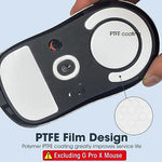 Verilux® Mouse Feet Skates for Logitech G Pro X Superlight Gaming Mouse Rounded Curved Edges Replacement 0.7mm Smooth PTFE 2PCS