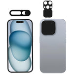 ZORBES® Camera Cover for iPhone 15 Pro/iPhone 15 Pro Max Self Adhesive Camera Cover with Flip Lid Anti-Scratch Camera Cover for iPhone 15 Pro/iPhone 15 Pro Max