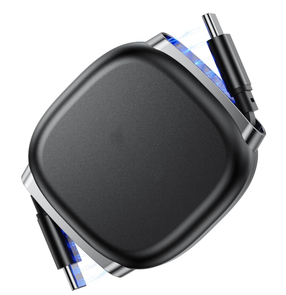 Verilux® USB C to USB C Cable,240W Retractable Fast Charging Cable