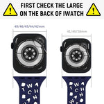 ZORBES® 2 PCS Watch Band Compatible with Apple Watch Ultra 2/Ultra Band 42/44/45/49/46mm, Soft Silicone Replacement Bands for iWatch Series 9 8 7 6 5 4 3 2 1 SE (Watch Not Included)