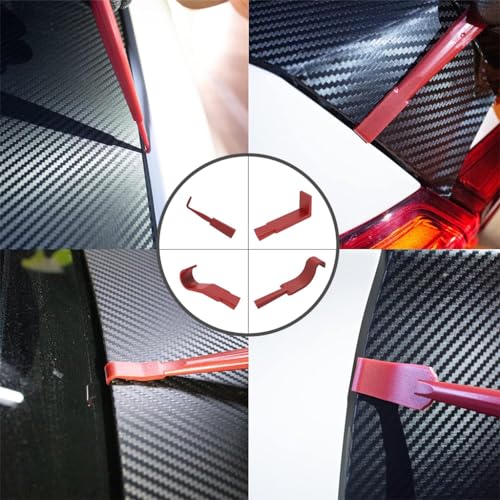 ZORBES® Kit de herramientas para tinte de película para ventana de coche, kit de herramientas de aplicación y eliminación de envolturas de vinilo con 2 pares de guantes, espátula de fieltro