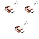 Verilux Micro SD Card Reader for Laptops and MacBook with Keychain USB C OTG | 3PCS