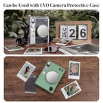 ZORBES® Lens Cap for Fujifilm Instax Mini Evo Aviation Aluminum Alloy Lens Cap Microfiber Flannel Fabric Liner Protective Lens Cap for Fujifilm Instax Mini Evo